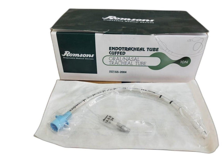 Romsons Endotracheal Tube Cuffed - 8mm Pack of 10 (GS-2004)