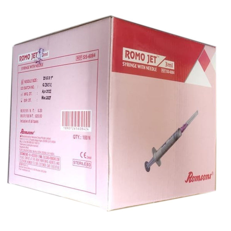 Romsons Romo Jet 3ml Syringe With Needle