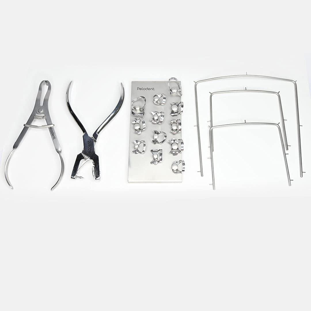 Polodent Rubber Dam Kit with 11 Clamps & Clamp Holders