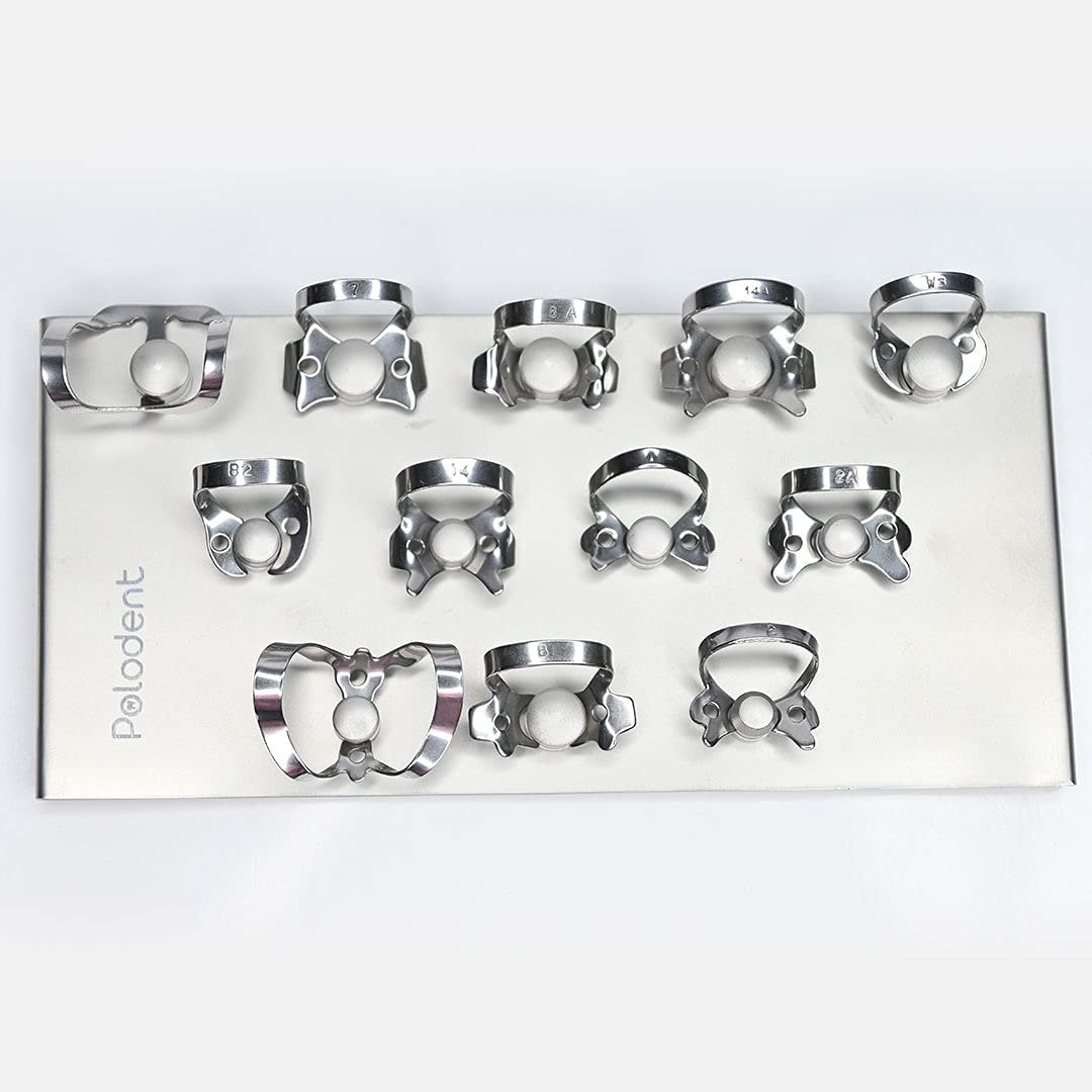 Polodent Rubber Dam Kit with 11 Clamps & Clamp Holders