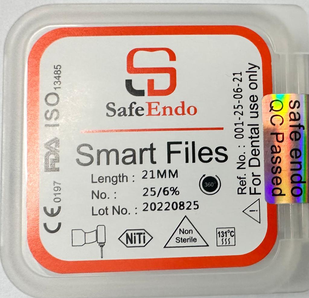 SafeEndo Smart Files (Rotary Endodontic Instrument)