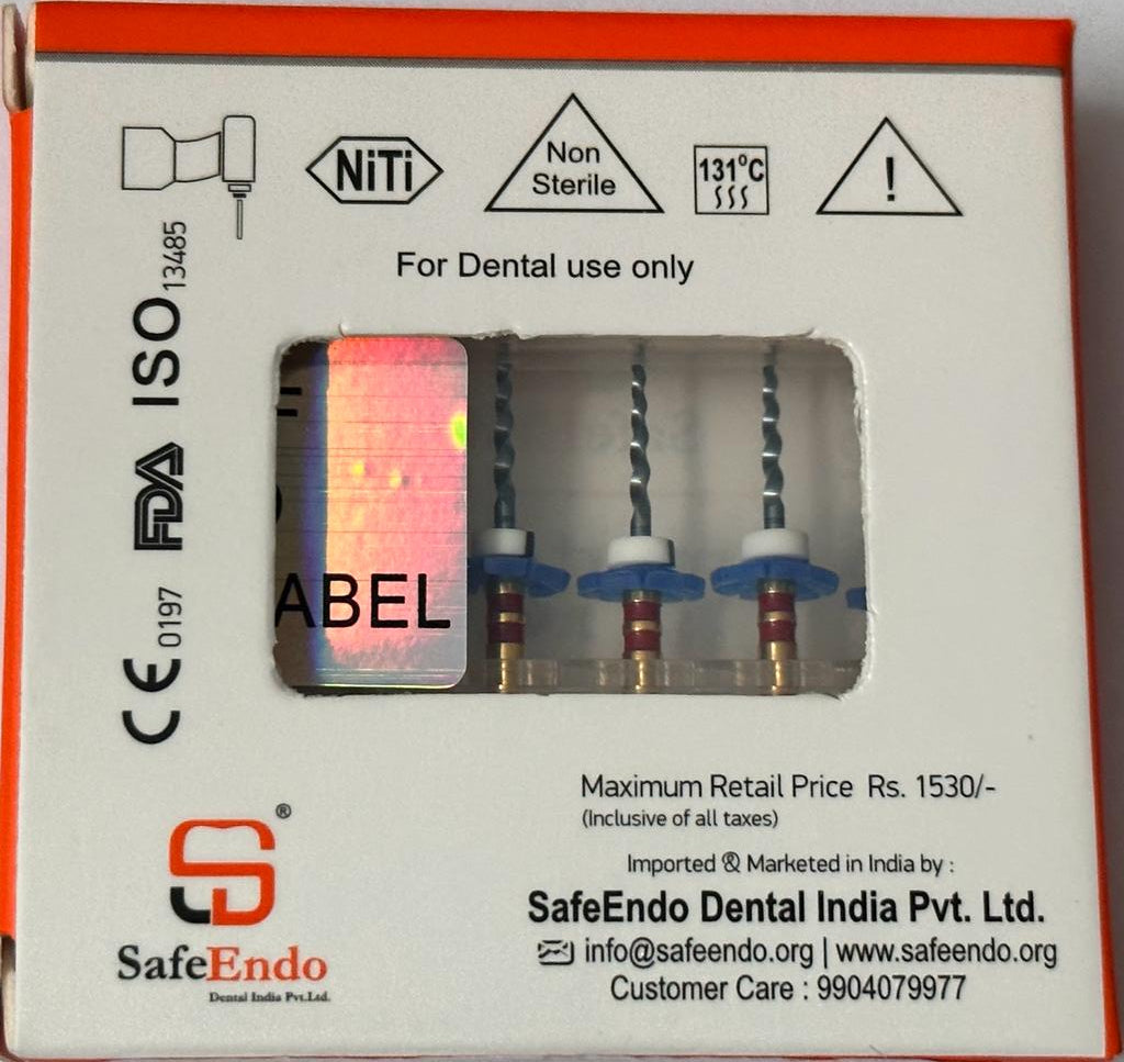 SafeEndo Smart Files (Rotary Endodontic Instrument)