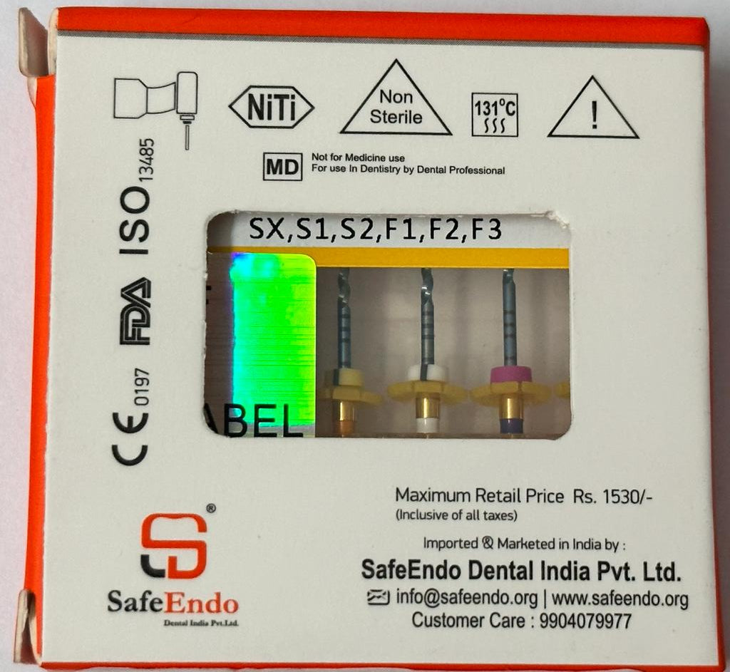 SafeEndo Smart Files (Rotary Endodontic Instrument)