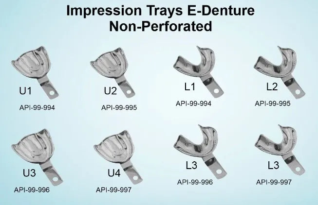 API Impression Trays Perforated/Non-Perforated