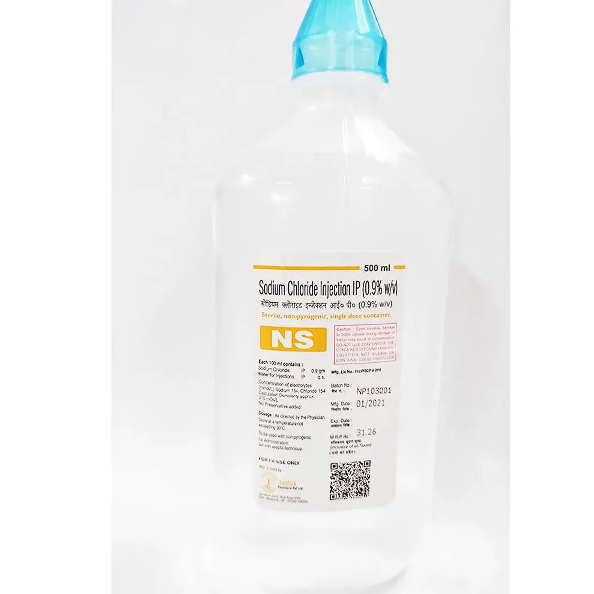 Sodium Chloride Saline Injection IP (0.9% W/V)