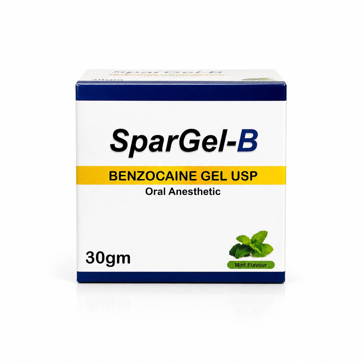 Sparcaine SparGel-B Benzocaine 20% w/w Topical Oral Anaesthetic Gel - Mint Flavour