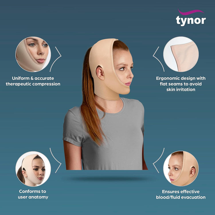 Tynor Open Hood Face Compression Garment