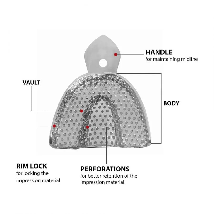 API Impression Trays Perforated/Non-Perforated