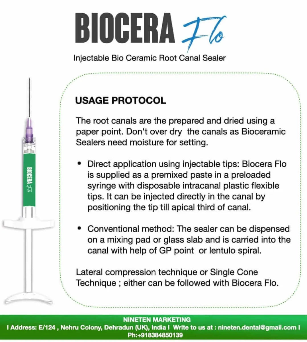NT Biocera Flo Bioceramic Root Canal Sealer