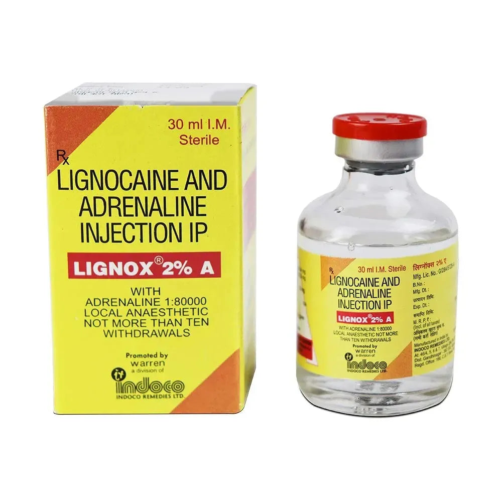 Indoco Warren Lignox Lignocaine 2% (Pack of 24)